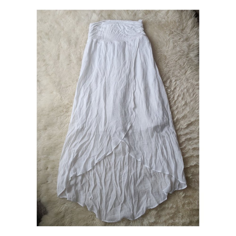 White Hi Waist Skirt
